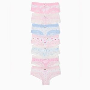PINK X LoveShackFancy 7-Pack Cheeky Panties